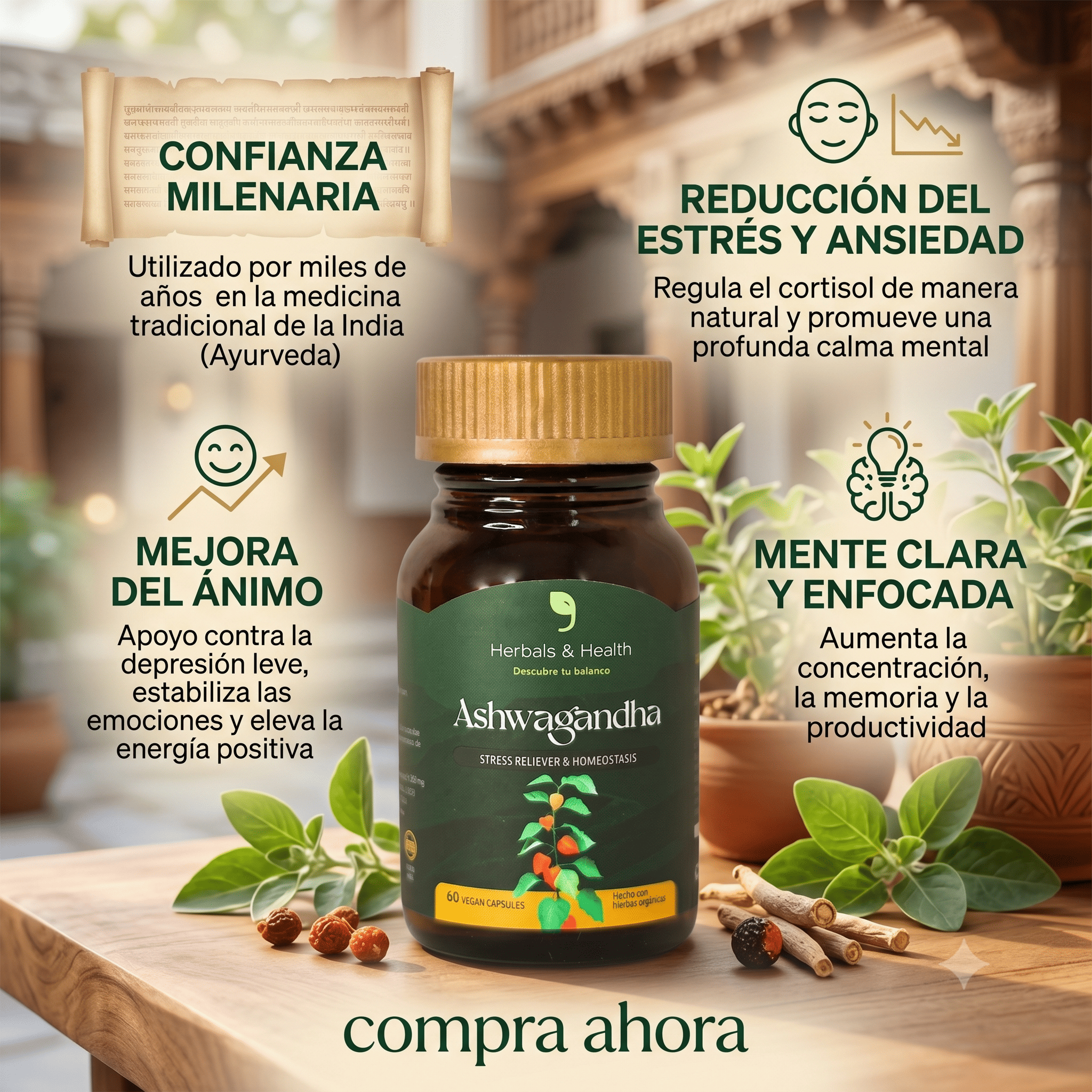 Recupera tu bienestar natural con ASHWAGANDHA